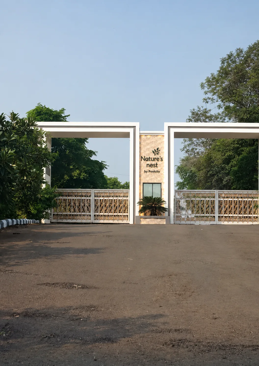 The entrance gate at Atgaon