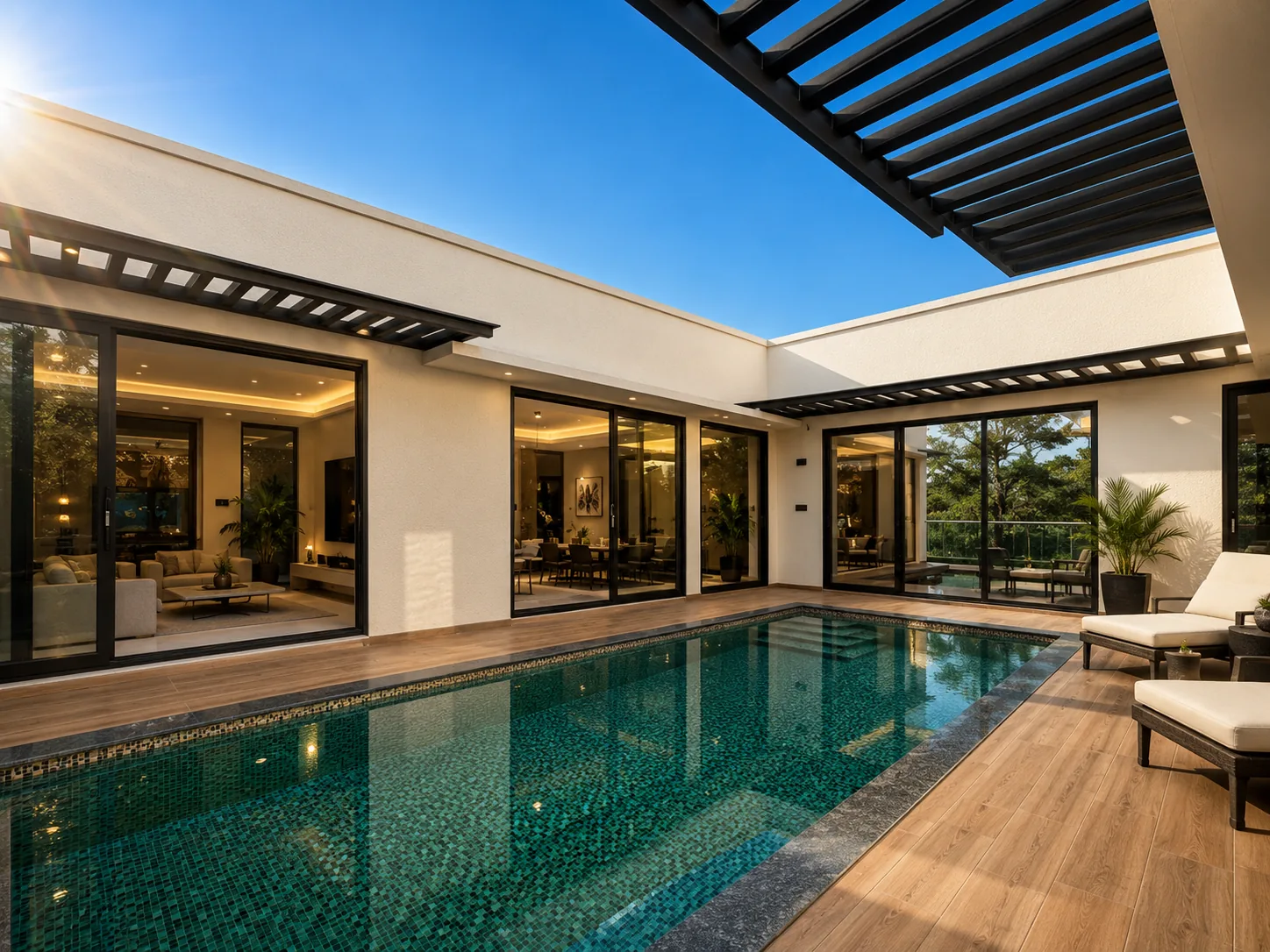 The private pool of an Igatpuri estate
