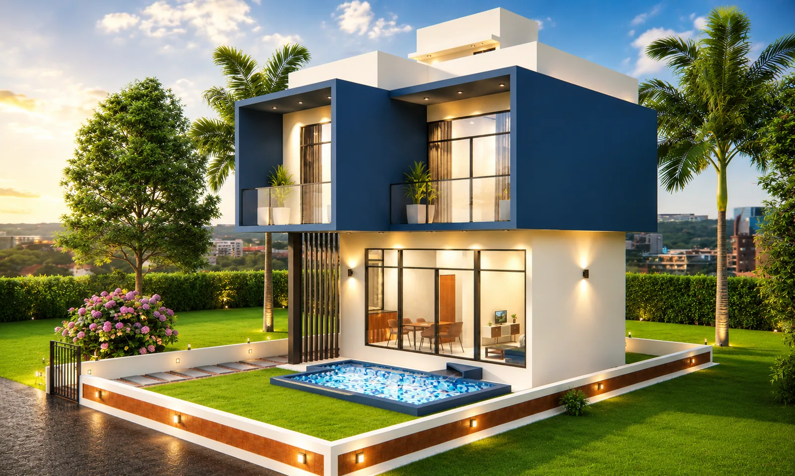 A pool villa at Kasara